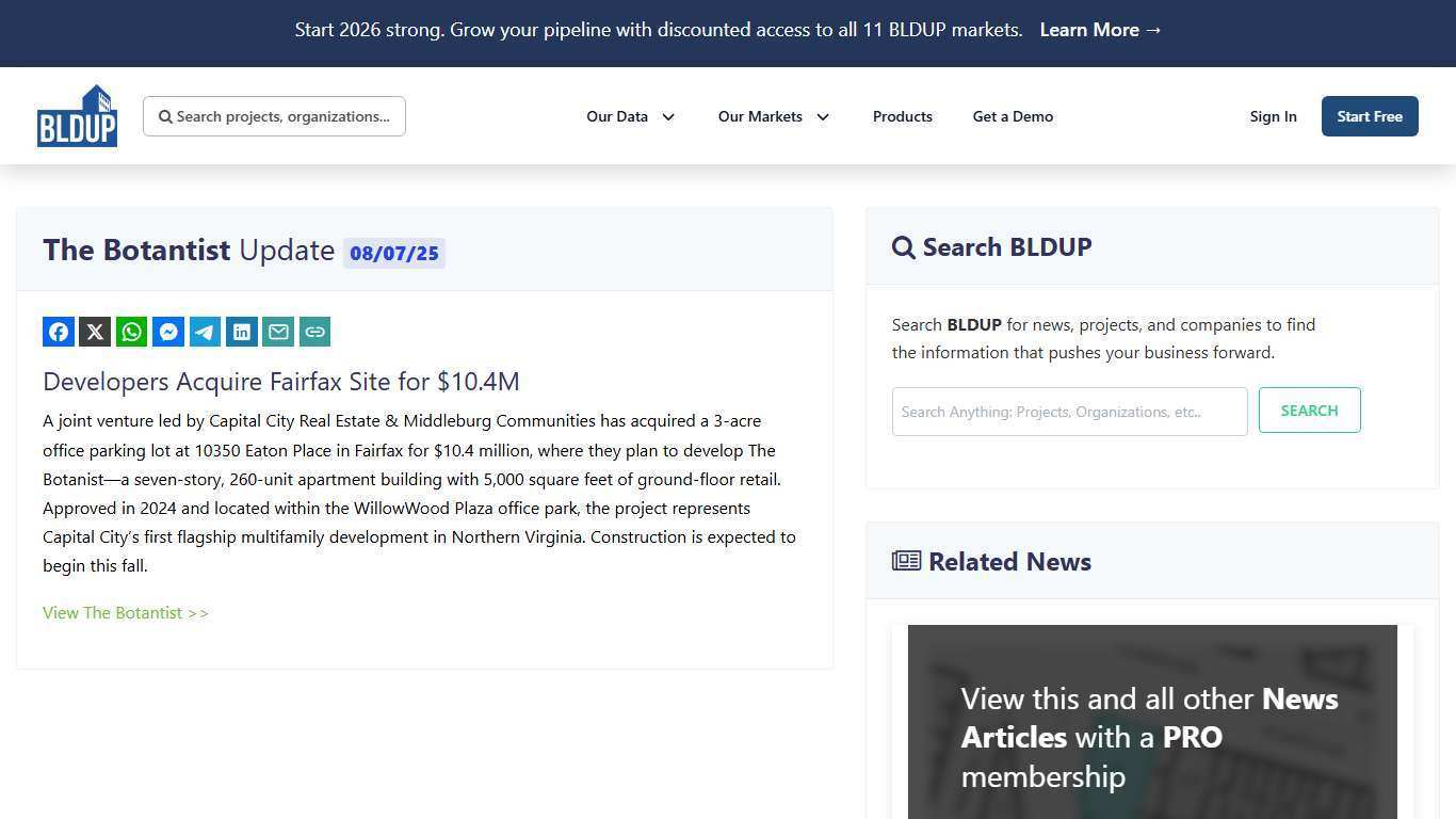 Developers Acquire Fairfax Site for $10.4M